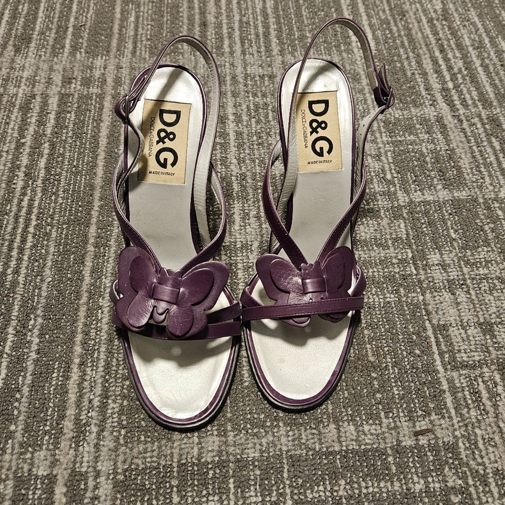 D&G Women's Purple Sandals